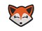 Fox Face Multi-Color Embroidered Iron-On or Hook & Loop Patch Applique